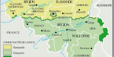 Française de Belgique francophone carte