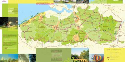 La belgique sur une carte les campings
