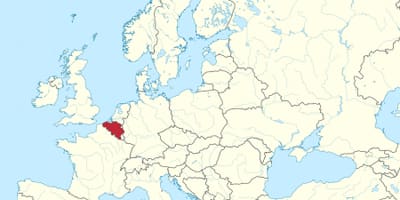 Carte de la Belgique et de l'europe