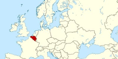 Carte de la Belgique emplacement